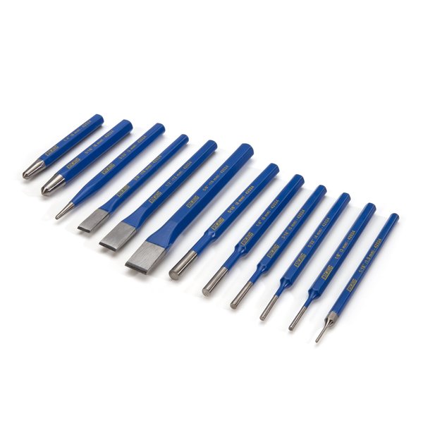 Estwing 12-Piece Cold Chisel, Pin, Center and Starter Punch Set 42524